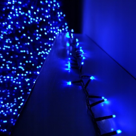 Gyönyörű LED fények, 200 LED kék színben