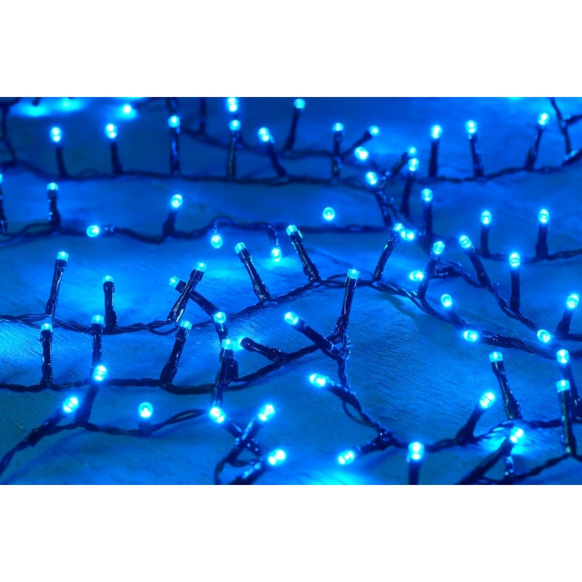 Gyönyörű LED fények, 200 LED kék színben