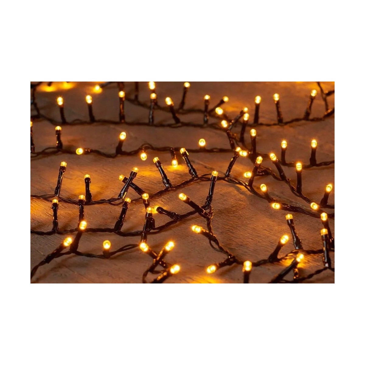 Karácsonyi LED fényfüzér meleg fehér színben - 500 LED