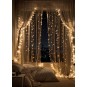 Karácsonyi LED fényfüzér meleg fehér színben - 500 LED