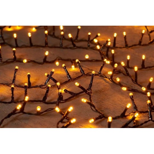 Karácsonyi LED fényfüzér meleg fehér színben - 1000 LED