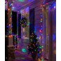 Kültéri karácsonyi színes LED világítás, 100 LED