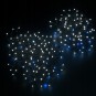 Kültéri energiatakarékos LED karácsonyi fényfüzér, hideg fehér, 100 LED
