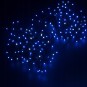 Karácsonyi 200 LED-es fényfüzér – kék, kültéri, FLASH-effektussal