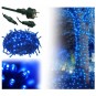 500 LED karácsonyi fényfüzér – kék, kültéri, FLASH-effektussal
