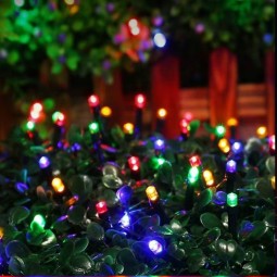 Kültéri karácsonyi színes fények, 500 LED-es