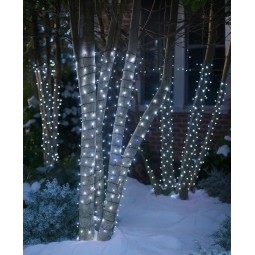 Kültéri LED karácsonyi fények, hideg fehér 1000 LED