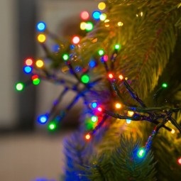 Színes karácsonyi fények, 1000 db LED