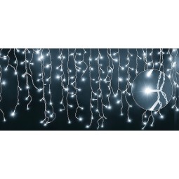 Függesztett fényfüzér – jégcsapok 200 LED – hideg fehér