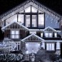 Függő fényfüzér, jégcsapok, 1000 LED, hideg fehér