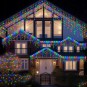 Színes világító jégcsapok, 300 LED