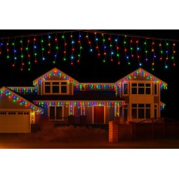 Színes világító jégcsapok, 500 LED
