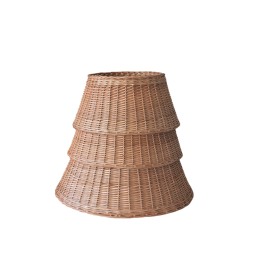 Dekoratív vesszőkosár a karácsonyfa alá, barna színben - kézzel fonott, 60 cm
