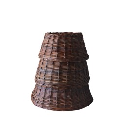 Sötétbarna karácsonyfatalp takaró, 60 cm