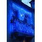 Fényfüzér, jégcsapok, 1000 LED, kék, beltéri és kültéri használatra