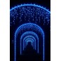 Fényfüzér, jégcsapok, 1000 LED, kék, beltéri és kültéri használatra