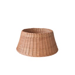 Barna színű fonott kosár karácsonyfa alá - kézzel fonott 50 cm