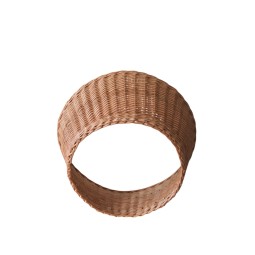Barna színű fonott kosár karácsonyfa alá - kézzel fonott 50 cm