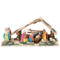 Nagy 3D Betlehem figurákkal 35x15x12