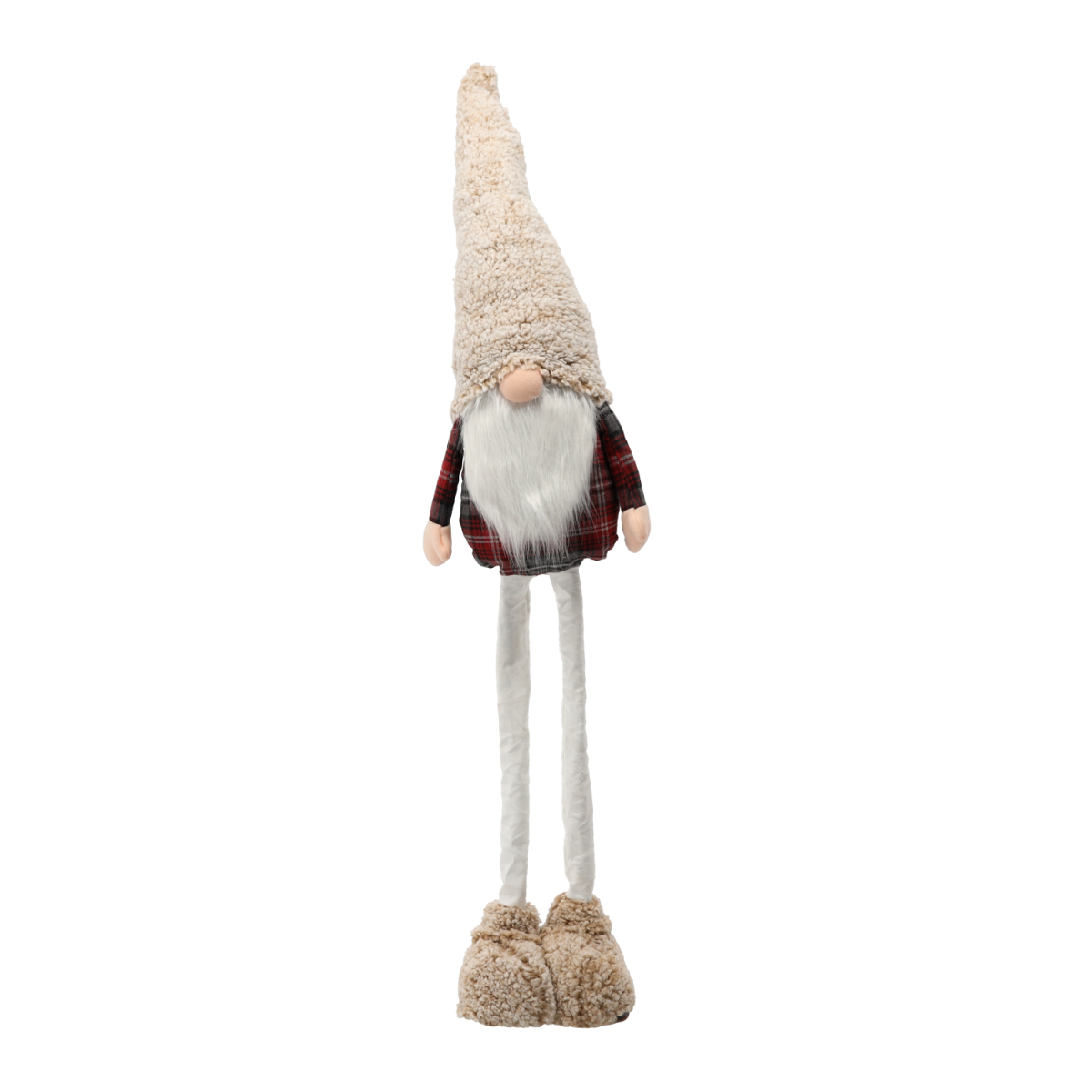 Piros karácsonyi rénszarvas állítható lábakkal 90 - 138 cm