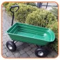 Kerti kocsi zöld színben, 90 l
