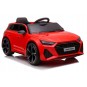 Luxusos piros elektromos Audi RS6 kisautó