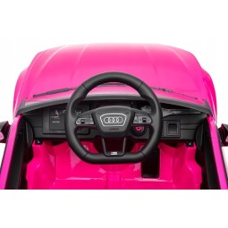 Luxus elektromos Audi RS6 játékautó rózsaszínben