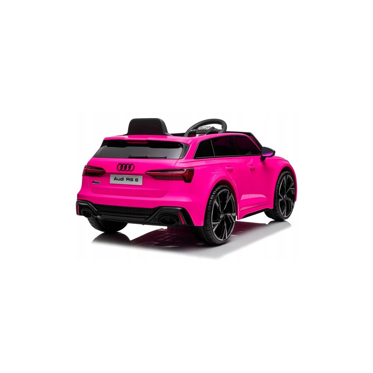 Luxus elektromos Audi RS6 játékautó rózsaszínben