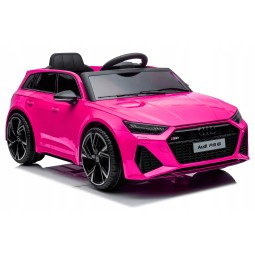 Luxus elektromos Audi RS6 játékautó rózsaszínben