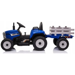 Kék traktor gyerekeknek pótkocsival