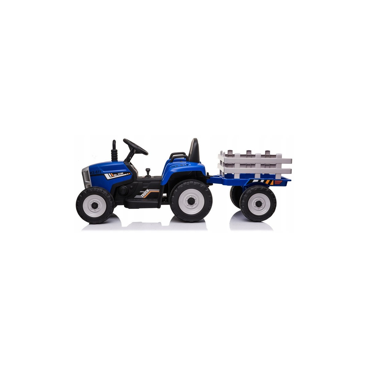 Kék traktor gyerekeknek pótkocsival