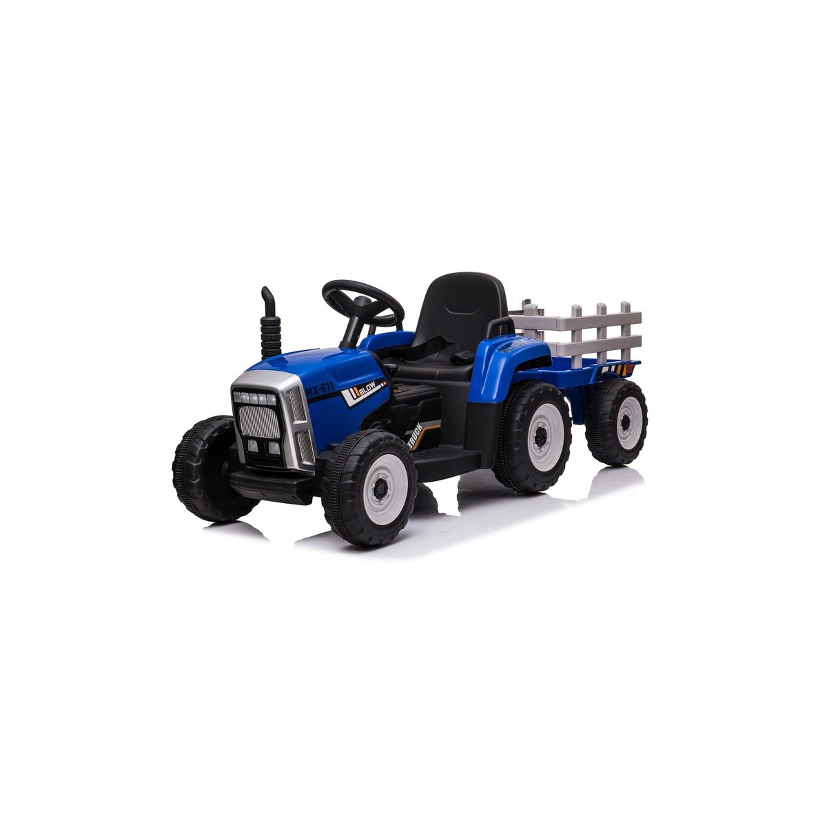 Kék traktor gyerekeknek pótkocsival