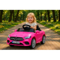 Rózsaszín elektromos gyerekautó Mercedes CLS350