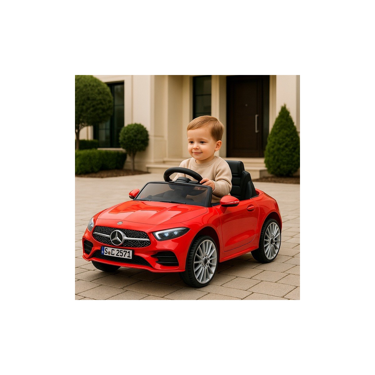 Gyerek Mercedes CLS350 piros színben