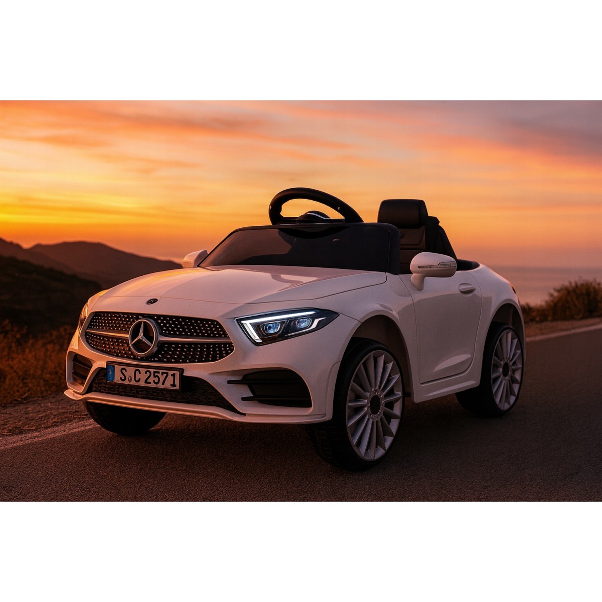Elektromos gyermekautó Mercedes CLS350 - fehér