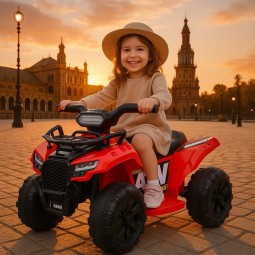 Piros akkumulátoros négykerekű gyerekeknek ATV J320