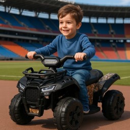 Kis elektromos quad gyerekeknek ATV J320 fekete színben