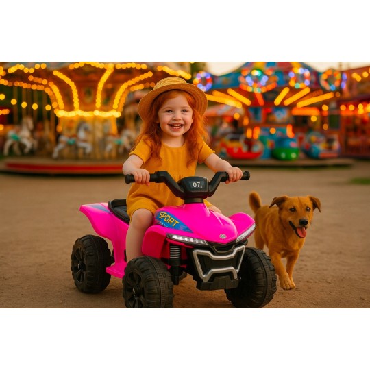 Rózsaszín Quad Kids E-ATV