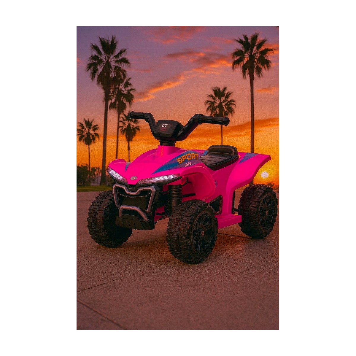 Rózsaszín Quad Kids E-ATV
