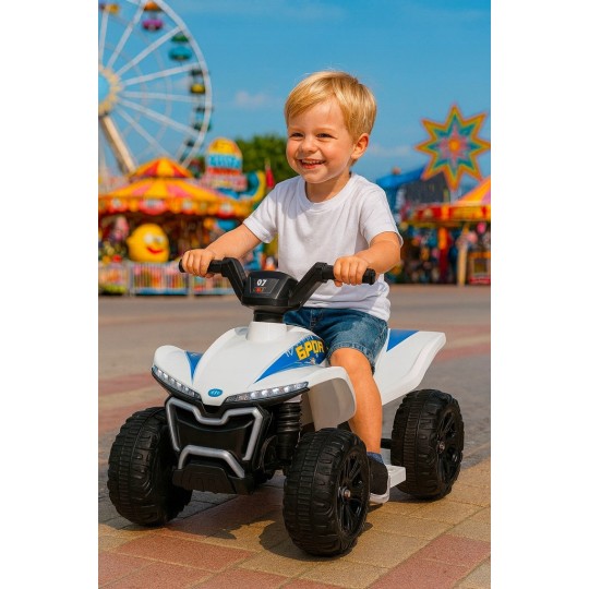 Fehér Quad Kids E-ATV elektromos quad