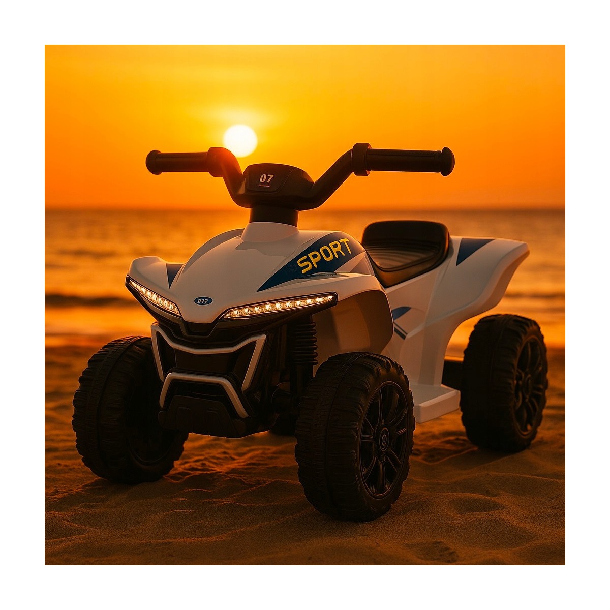 Fehér Quad Kids E-ATV elektromos quad