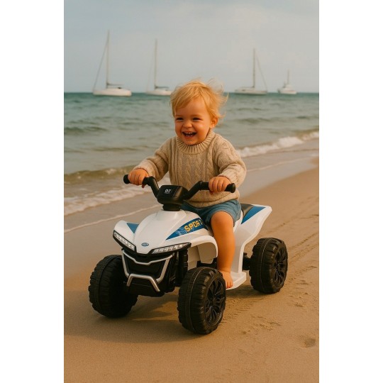 Fehér Quad Kids E-ATV elektromos quad