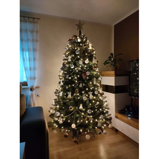 Gyönyörű mű karácsonyfa kaukázusi lucfenyő 240 cm PRÉMIUM