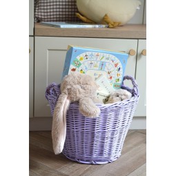 Gyönyörű levendulás kosár gyerekjátékoknak 30 cm