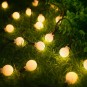 Gömb fényfüzér, 100 LED, meleg fehér