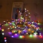 Színes gömb alakú fényfüzér, 100 LED, 10 m