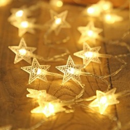 Dekoratív 20 LED-es elemes fényfüzér