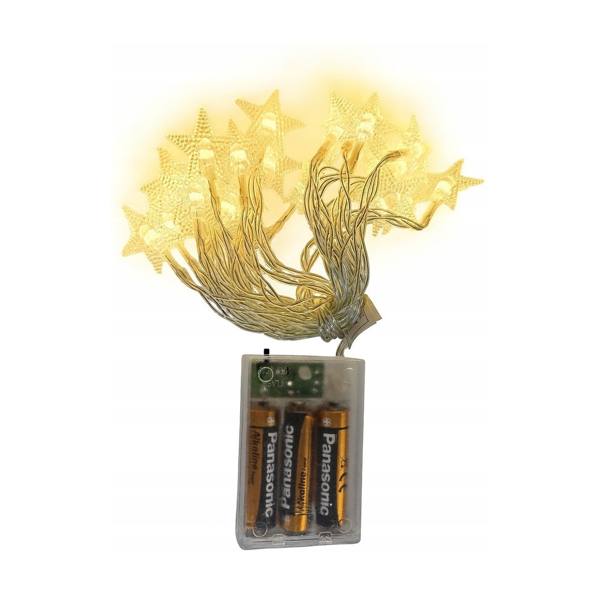 Dekoratív 20 LED-es elemes fényfüzér