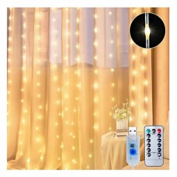 Fényfüggöny 300LED, 3x3, meleg fehér