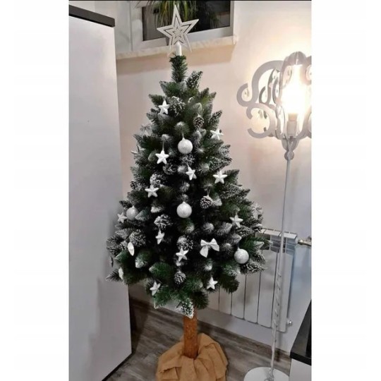 Gyémánt fenyő tönkön, tobozokkal, 160 cm, PRÉMIUM
